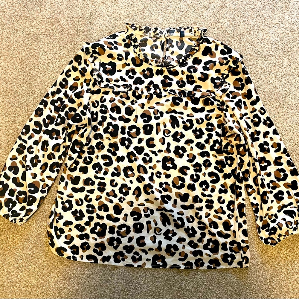 Michelle McDowell Women Leopard Top - Large